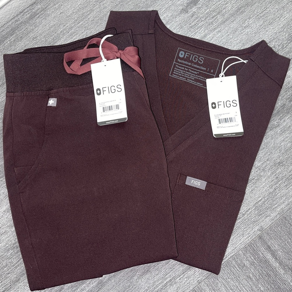 Figs High Waisted Set - Espresso
